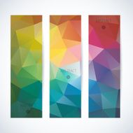 Abstract mosaic vertical banners set N22