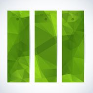 Abstract mosaic vertical banners set N23