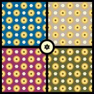 Seamless patterns with flowers N2