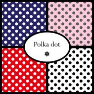 Set of polka dot patterns