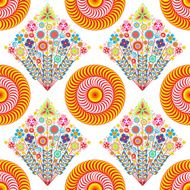 flowers vector abstract seamless pattern endless floral background N17
