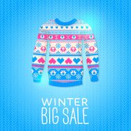 Sweater Sale Winter Illustration N3