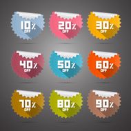 Vector Discount Labels - Stickers