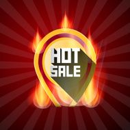 Hot Sale Label in Flames
