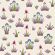 Seamless floral retro pattern of classic style N4