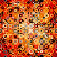 Geometric pattern with square in disco style