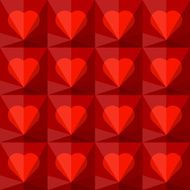 Background with crystal hearts N2