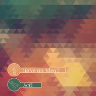 Abstract geometric background of the triangle N3
