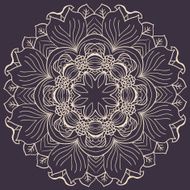 Abstract circular floral pattern N6