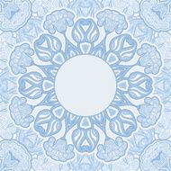 Greeting card with oriental pattern N27
