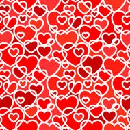 Seamless pattern with hearts vector N3