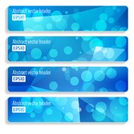 Abstract vector header banners N154