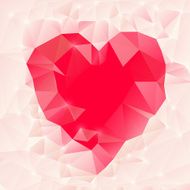 Triangle heart background N2