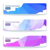 Abstract vector header banners N155