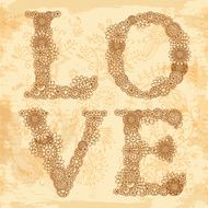 Vintage card for Valentine&#039;s Day with hearts N4