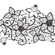 floral lace seamless vector N2
