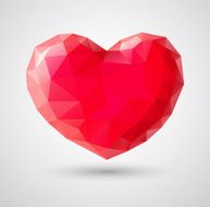 Shiny heart gem symbol