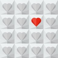 Background with crystal hearts N3