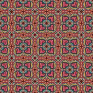 Ethnic love heart pattern N16
