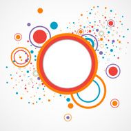 Abstract background with color circlec and dotts N2
