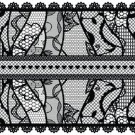 Set of lacy vintage trims N3