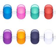 Assorted charm glass textured beads for necklace or bracelet