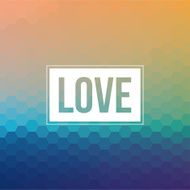 Vector background LOVE
