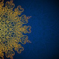 Vector Valentine&#039;s day lacy greeting ornate background N8