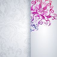 Abstract vector background with floral item N2