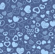 Seamless pattern of hearts N15