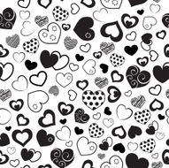Seamless pattern of hearts N16