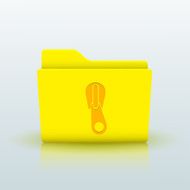 Vector yellow folder on blue background Eps10 N19