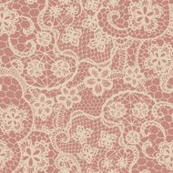 Lace seamless pattern with flowers N200
