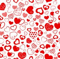 Seamless pattern of hearts N18