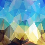 Abstract Triangle Geometrical Multicolored Background