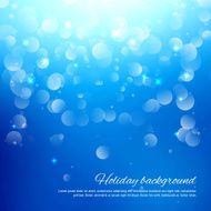 Blue abstract background with bokeh