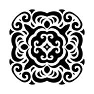 Abstract vector mehndi tattoo ornament N9