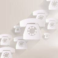 Retro telephone web icon N8