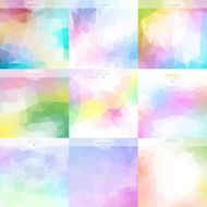Mosaic triangle background N34