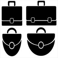 handbags icon isolated on white background N3