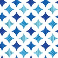 Blue marble tiles seamless pattern background