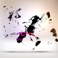 Abstract Ink Blot for Grunge Backgound N284