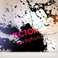 Abstract Ink Blot for Grunge Backgound N290