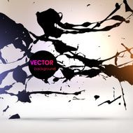 Abstract Ink Blot for Grunge Backgound N292