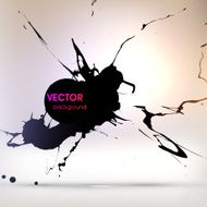 Abstract Ink Blot for Grunge Backgound N293