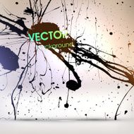 Abstract Ink Blot for Grunge Backgound N298