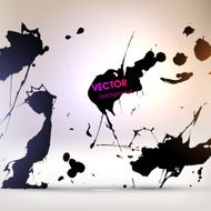 Abstract Ink Blot for Grunge Backgound N307