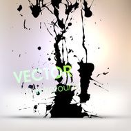 Abstract Ink Blot for Grunge Backgound N310