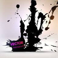 Abstract Ink Blot for Grunge Backgound N315