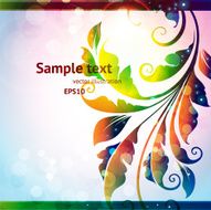 Floral Retro Background for Vintage Design N1155
